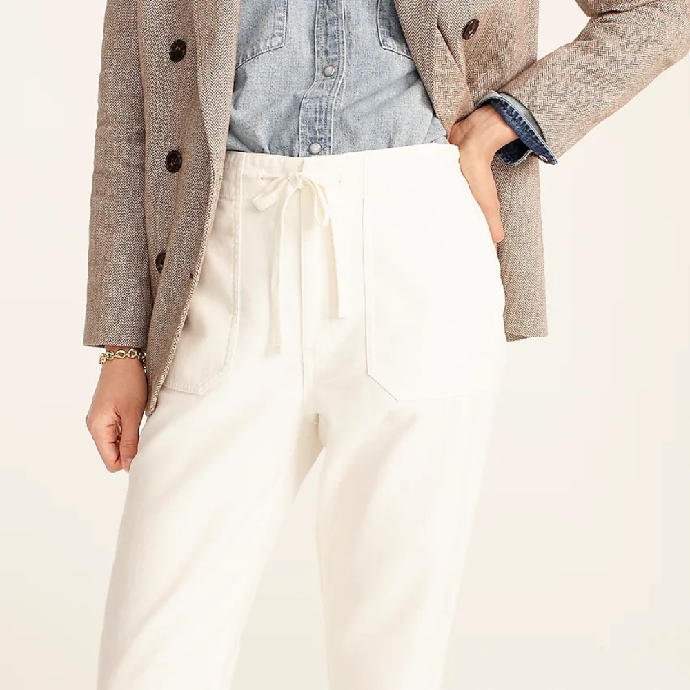 J.Crew Tall Tie-waist camp pants BA316 - Picture 2 of 8